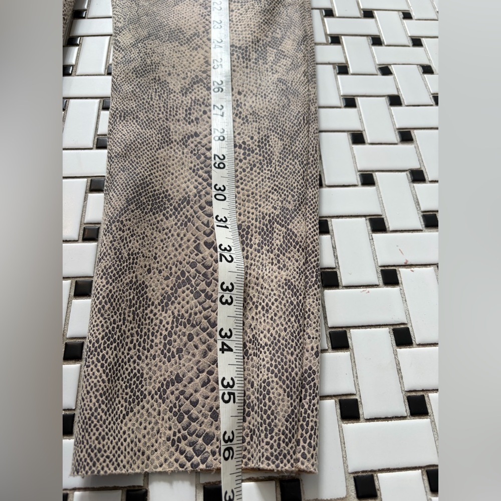 Zara Beige and Black Patterned Trousers - Picture 4 of 6